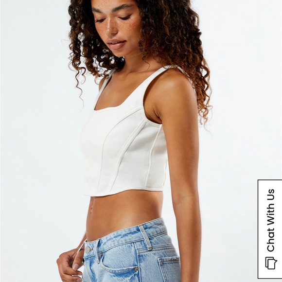 NWT Another Girl||Cut Work Jean Corset,Size Medium. Floral design. - Picture 3 of 10